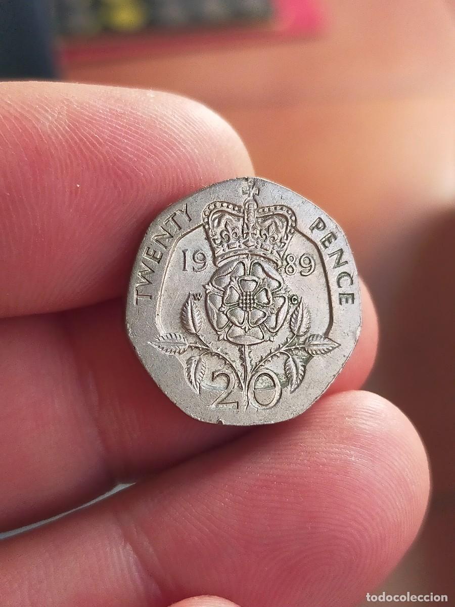 Monedas antiguas de Europa: MONEDA DE 20 VEINTE PENIQUES PENCE 1989 REINO UNIDO INGLATERRA GRAN BRETA&Ntilde;A BUENA CONSERVACION