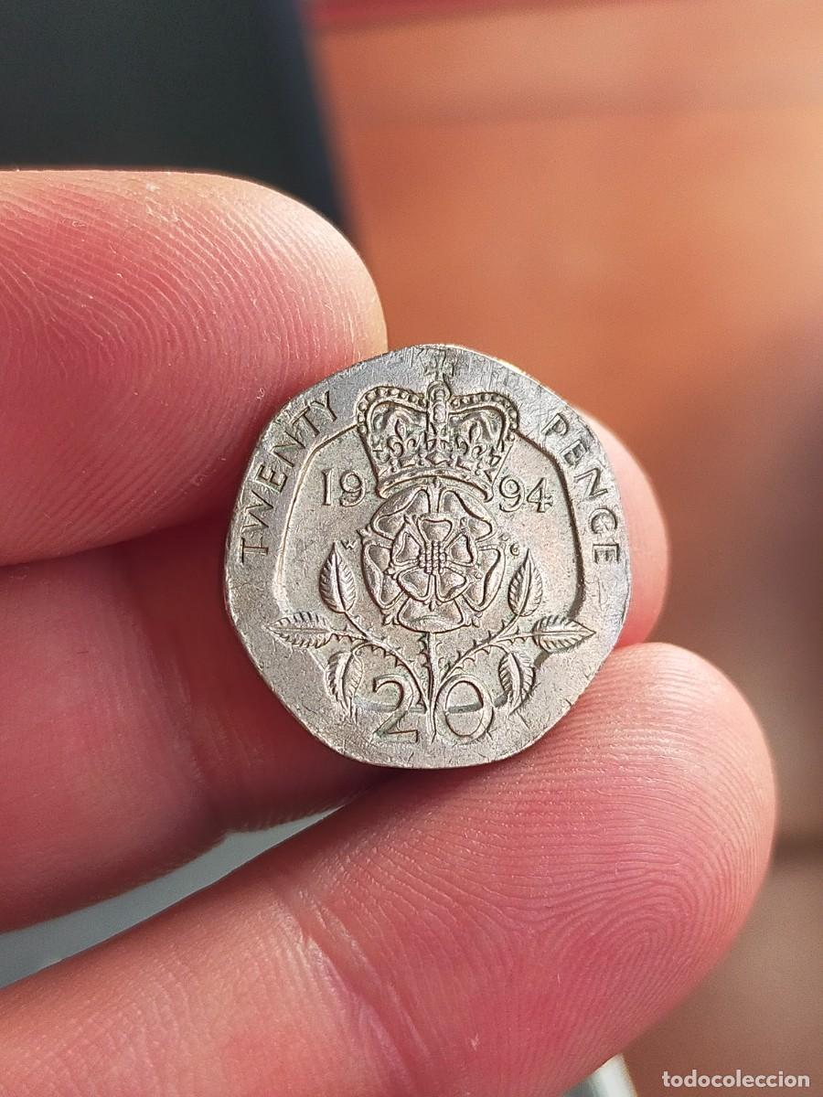 Monedas antiguas de Europa: MONEDA DE 20 VEINTE PENIQUES PENCE 1994 REINO UNIDO INGLATERRA GRAN BRETA&Ntilde;A BUENA CONSERVACION