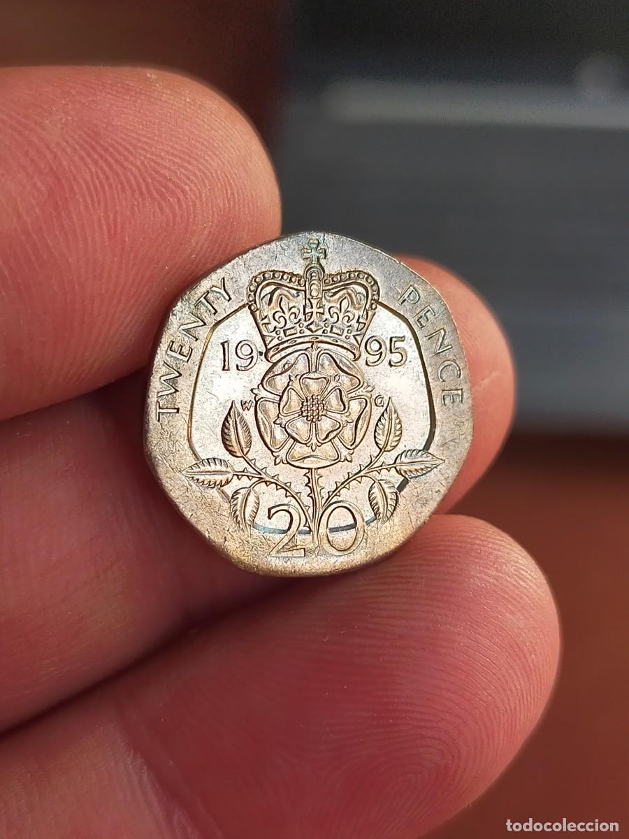 Monedas antiguas de Europa: MONEDA DE 20 VEINTE PENIQUES PENCE 1995 REINO UNIDO INGLATERRA GRAN BRETA&Ntilde;A BUENA CONSERVACION