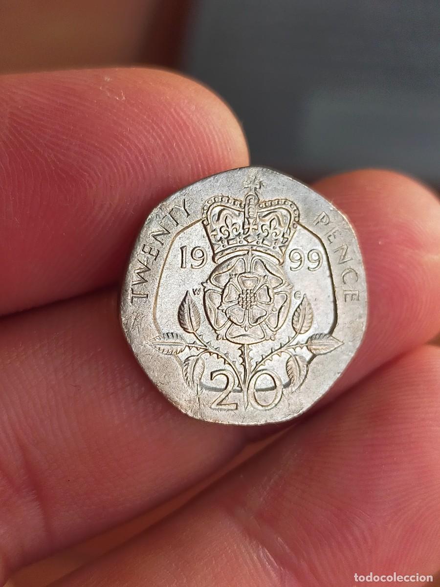 Monedas antiguas de Europa: MONEDA DE 20 VEINTE PENIQUES PENCE 1999 REINO UNIDO INGLATERRA GRAN BRETA&Ntilde;A BUENA CONSERVACION