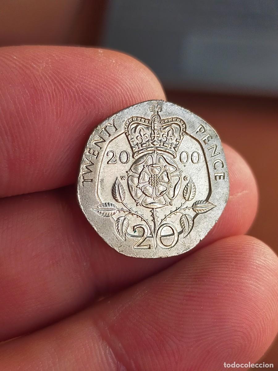 Monedas antiguas de Europa: MONEDA DE 20 VEINTE PENIQUES PENCE 2000 REINO UNIDO INGLATERRA GRAN BRETA&Ntilde;A BUENA CONSERVACION