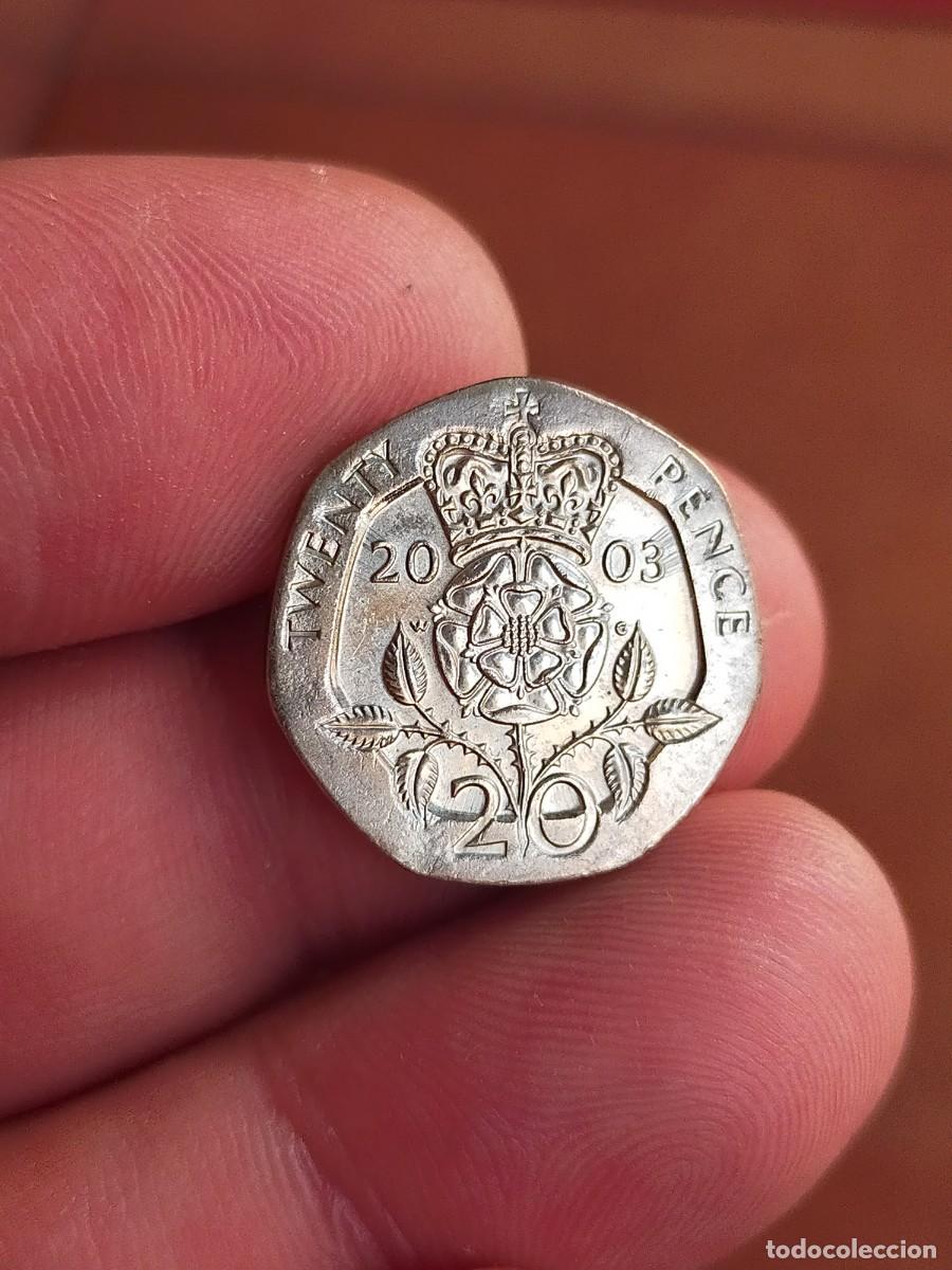 Monedas antiguas de Europa: MONEDA DE 20 VEINTE PENIQUES PENCE 2003 REINO UNIDO INGLATERRA GRAN BRETA&Ntilde;A BUENA CONSERVACION