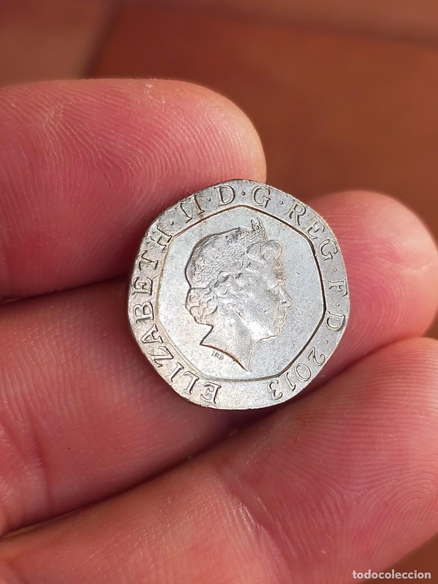 Monedas antiguas de Europa: MONEDA DE 20 VEINTE PENIQUES PENCE 2013 REINO UNIDO INGLATERRA GRAN BRETA&Ntilde;A BUENA CONSERVACION