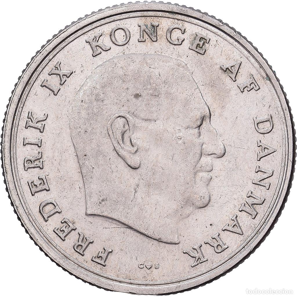 Monedas antiguas de Europa: [#1513421] Dinamarca, Frederik IX, Krone, 1966, Copenhagen, Cobre - n&iacute;quel, BC+, KM:851.1