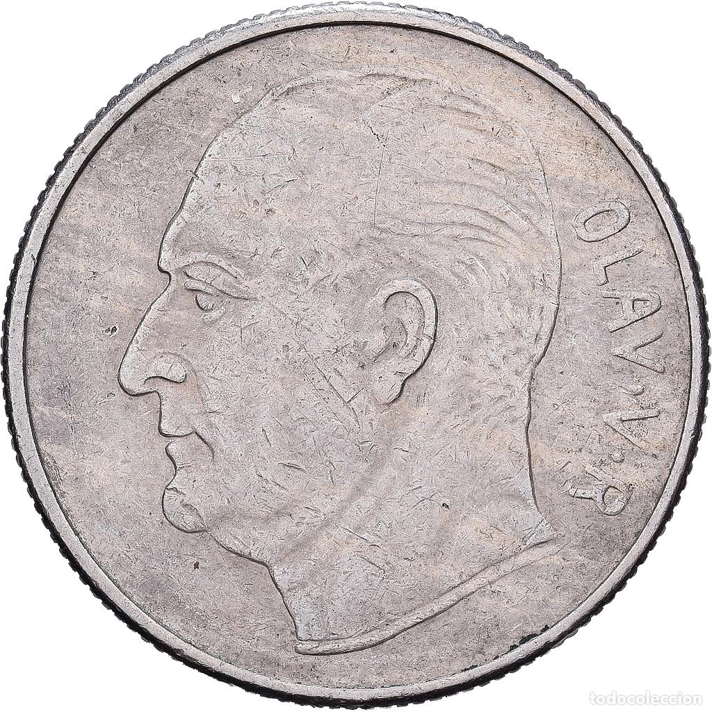 Monedas antiguas de Europa: [#1513422] Noruega, Olav V, Krone, 1971, Royal Norwegian Mint, Cobre - n&iacute;quel, MBC, KM:409