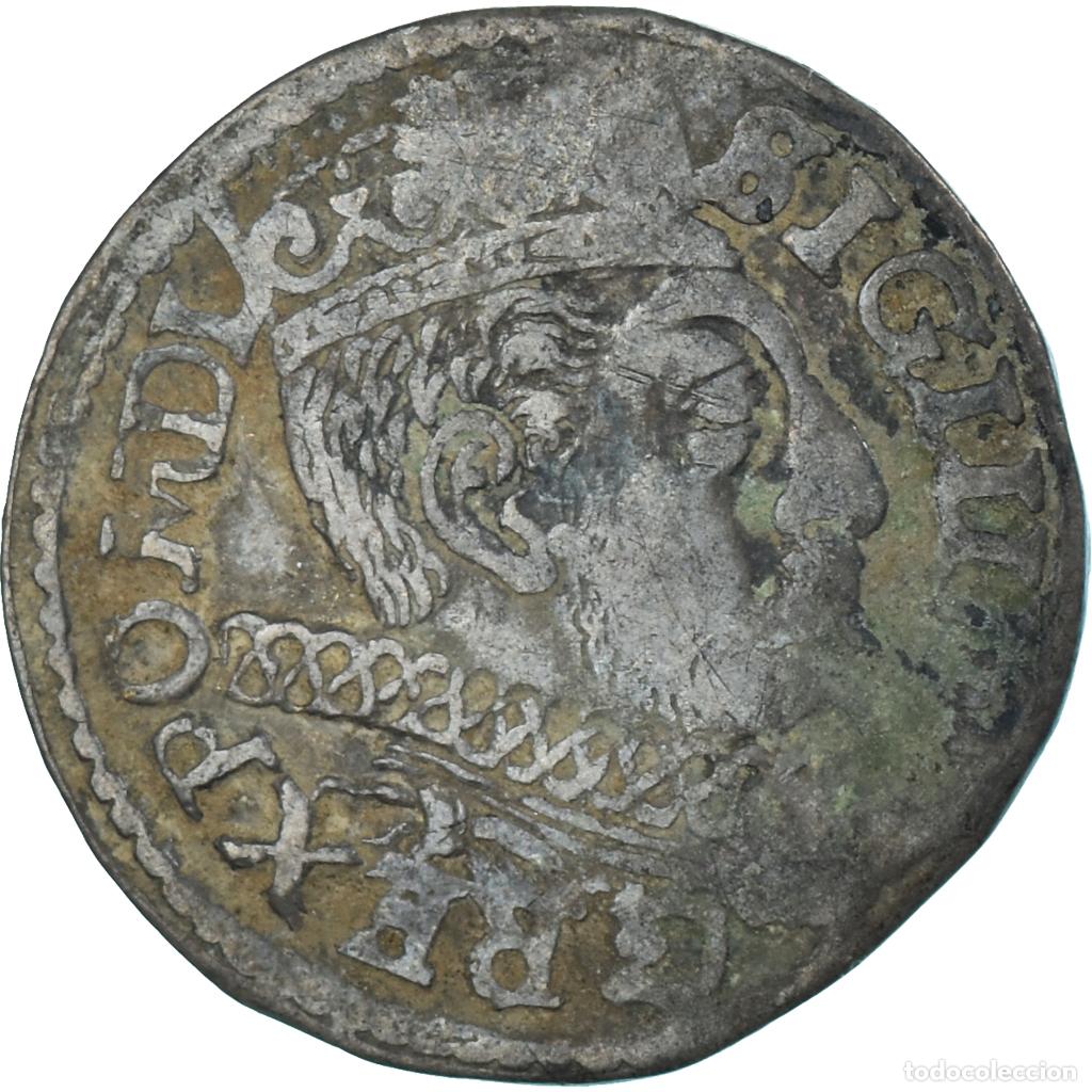 Monedas antiguas de Europa: [#1066585] Moneda, Polonia, Sigismund III, trojak, 3 grosze, 1600, Poznan, BC+, Plata