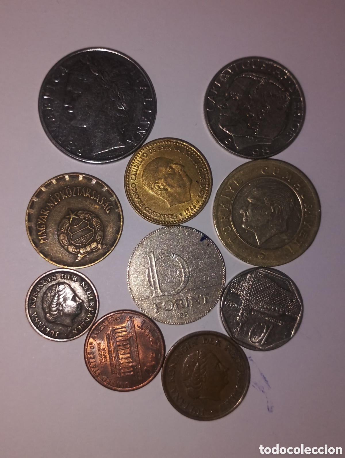 Monedas antiguas de Europa: Lote 10 monedas del mundo lote 27