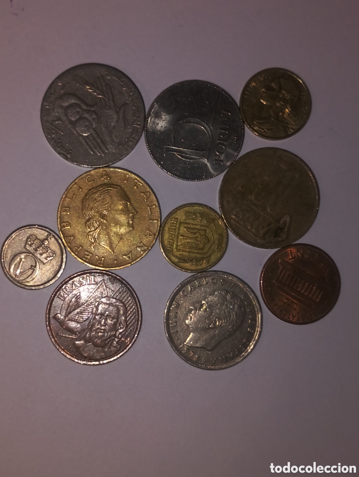 Monedas antiguas de Europa: Lote 10 monedas del mundo lote 28