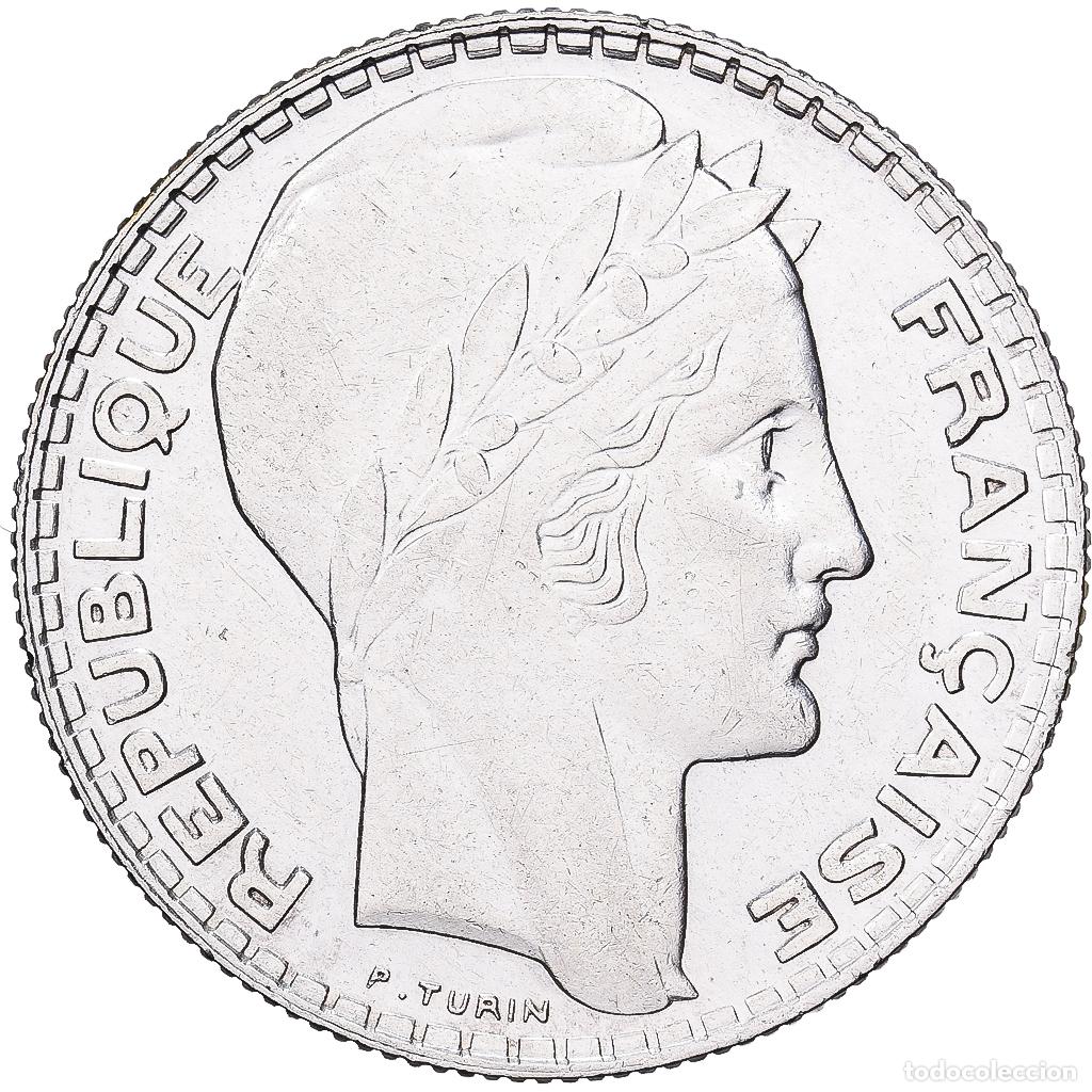 Monedas antiguas de Europa: [#1551182] Francia, 10 Francs, Turin, 1939, Paris, Plata, EBC+, Gadoury:801, KM:878
