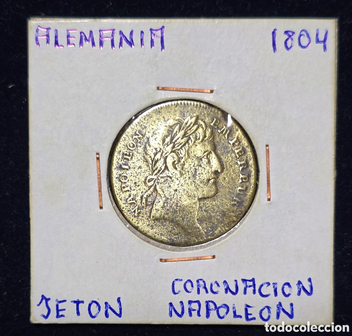 Monedas antiguas de Europa: Alemania Jeton Coronaci&oacute;n de Napoleon 1804