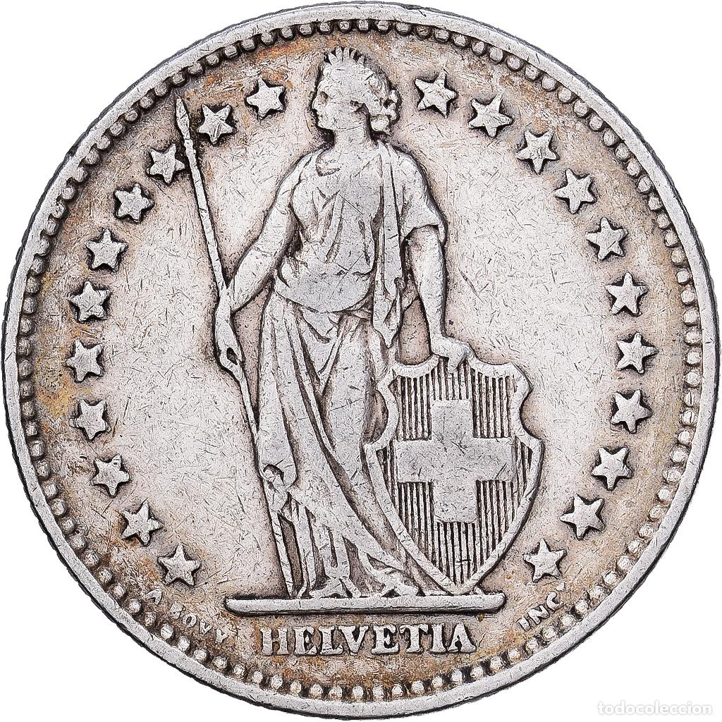 Monedas antiguas de Europa: [#1551195] Suiza, 2 Francs, 1912, Bern, Plata, MBC, KM:21