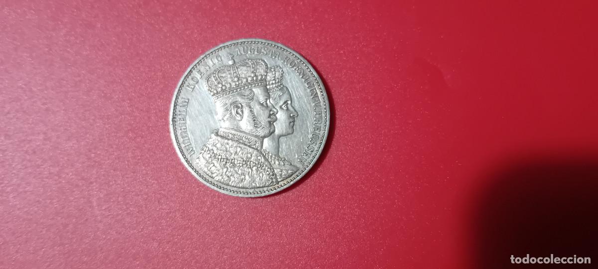 Monedas antiguas de Europa: PRUSIA 1 TALER 1861 CORONACION