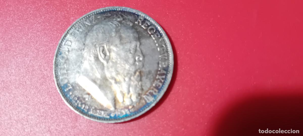 Monedas antiguas de Europa: BAVIERA 3 MARCOS 1911 LUITPOLD LUDWIG II, MUY BONITA PATINA
