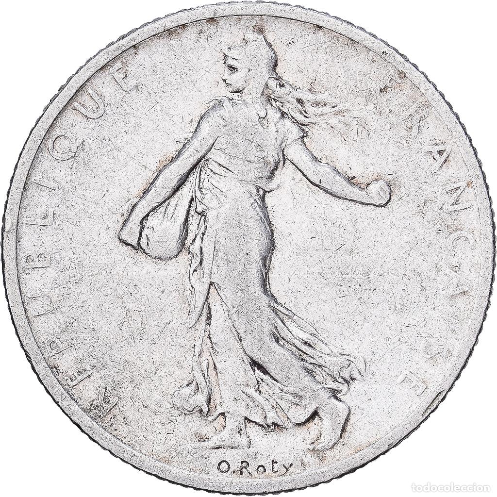 Monedas antiguas de Europa: [#1551223] Francia, 2 Francs, Semeuse, 1904, Paris, Plata, BC+, Gadoury:532, KM:845.1