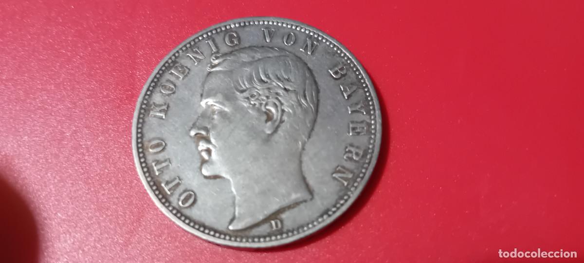 Monedas antiguas de Europa: BAVIERA 5 MARCOS 1898 OTTO