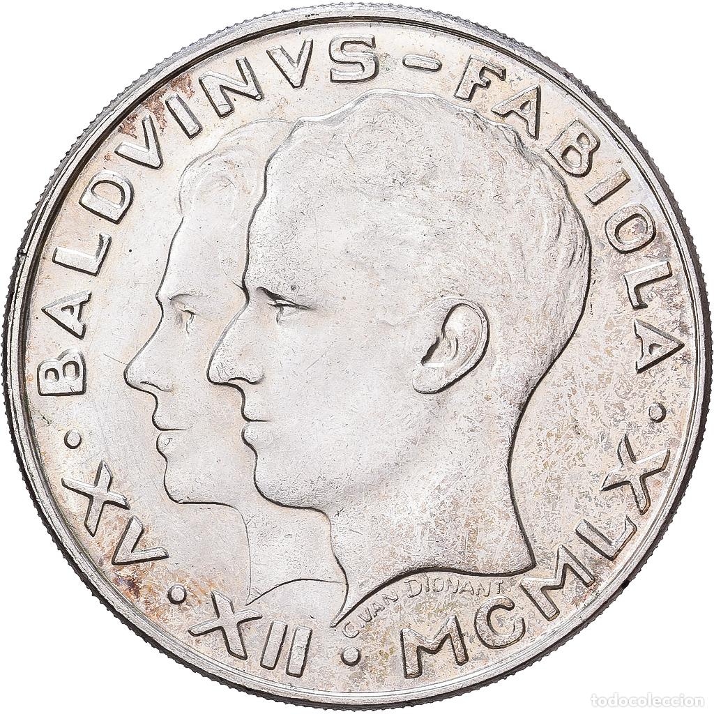 Monedas antiguas de Europa: [#1551230] B&eacute;lgica, Baudouin I, 50 Francs, 50 Frank, 1960, Brussels, Plata, EBC, KM:152.1