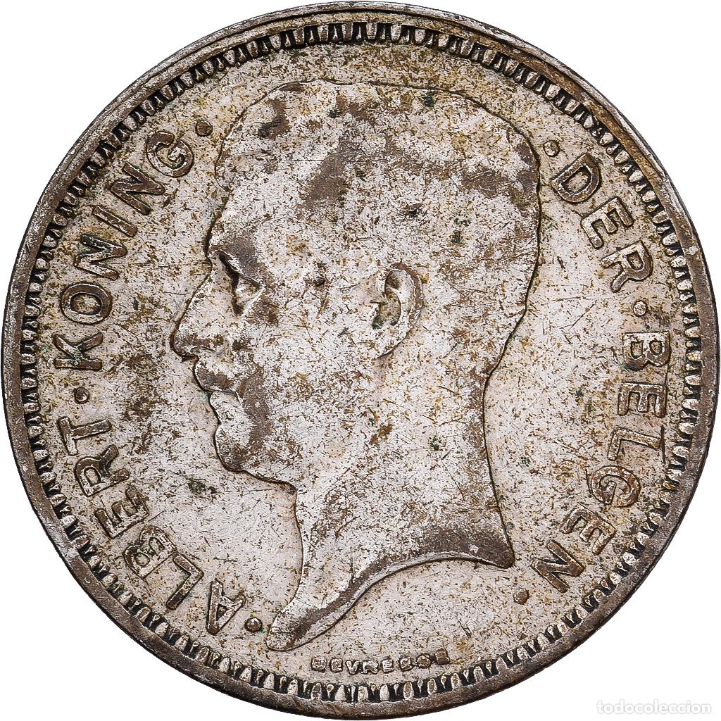 Monedas antiguas de Europa: [#1551261] B&eacute;lgica, Albert I, 20 Francs, 20 Frank, 1934, Brussels, Plata, BC+, KM:104.1