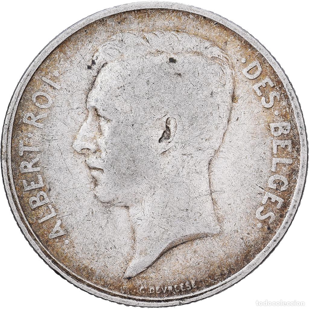 Monedas antiguas de Europa: [#1551263] B&eacute;lgica, Albert I, 2 Francs, 2 Frank, 1911, Brussels, Plata, BC+, KM:74