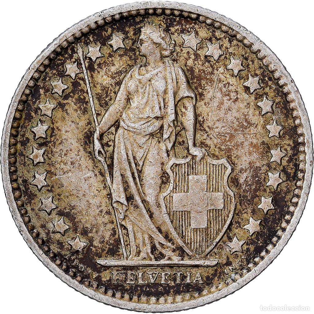 Monedas antiguas de Europa: [#1551260] Suiza, 1/2 Franc, 1962, Bern, Plata, BC+, KM:23