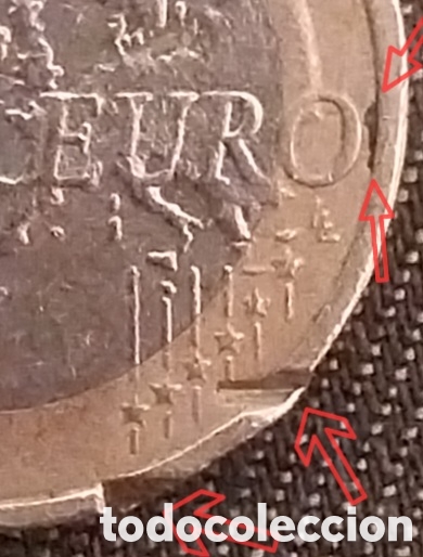 Monedas antiguas de Europa: Error Acu&ntilde;aci&oacute;n 1 Euro Austria 2010 Rotura Cospel MBC