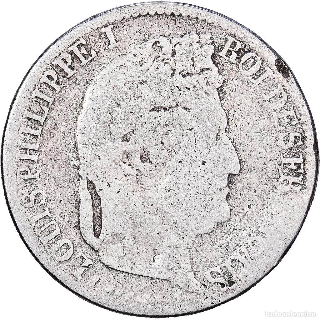 Monedas antiguas de Europa: [#1551307] Francia, Louis Philippe I, 1/2 Franc, 1840, Paris, Plata, BC, Gadoury:408