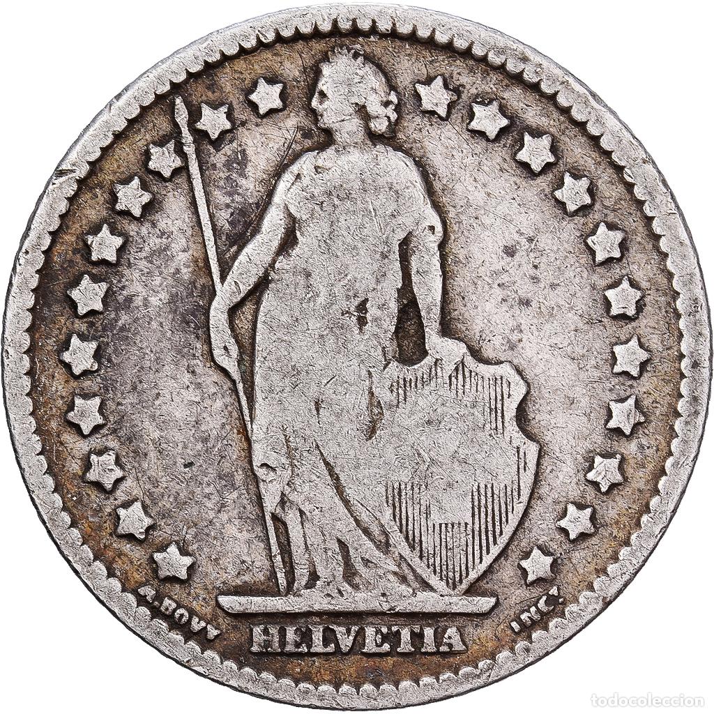 Monedas antiguas de Europa: [#1551310] Suiza, Franc, 1880, Bern, Plata, BC+, KM:24