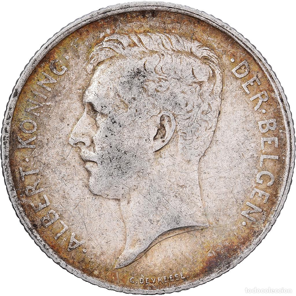 Monedas antiguas de Europa: [#1551320] B&eacute;lgica, Albert I, Franc, 1911, Brussels, Plata, BC+, KM:73.1