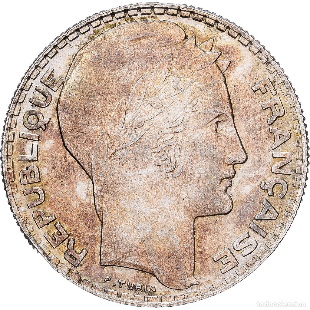 Monedas antiguas de Europa: [#1551338] Francia, 10 Francs, Turin, 1939, Paris, Plata, SC, Gadoury:801, KM:878