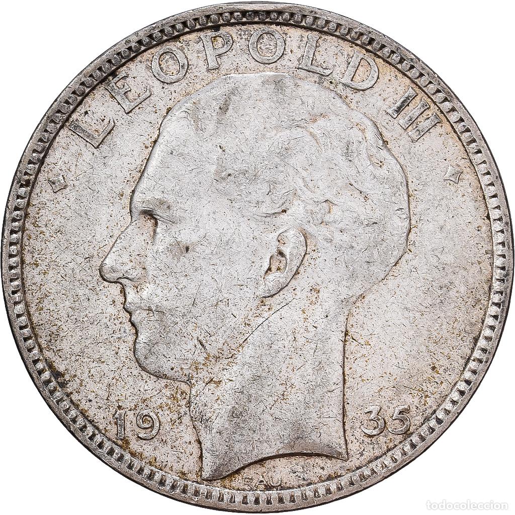 Monedas antiguas de Europa: [#1551333] B&eacute;lgica, Leopold III, 20 Francs, 20 Frank, 1935, Brussels, Plata, MBC, KM:105