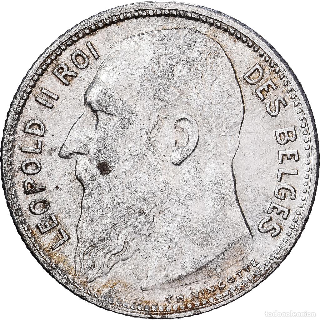 Monedas antiguas de Europa: [#1551341] B&eacute;lgica, Leopold II, Franc, 1904, Brussels, Plata, MBC+, KM:56.1