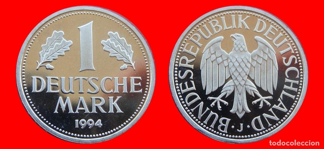 Monedas antiguas de Europa: 1 MARCO 1994-J PROOF BRD ALEMANIA-150810