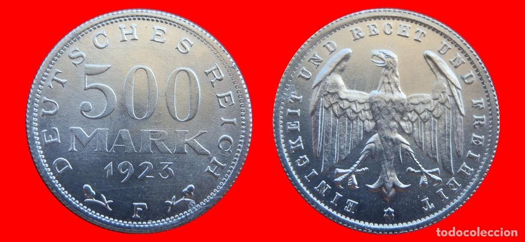 Monedas antiguas de Europa: 500 MARCOS 1923F WEIMAR ALEMANIA-150827