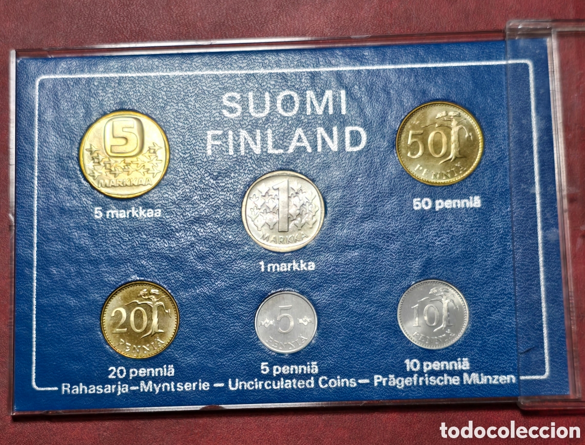 Monedas antiguas de Europa: Finlandia Set de 6 Monedas de 1983