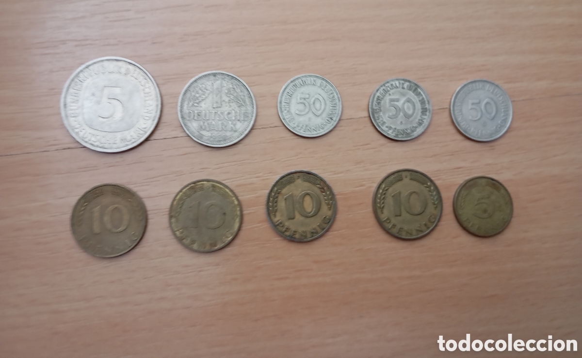 Monedas antiguas de Europa: ALEMANIA / GERMANY - MARCO ALEM&Aacute;N - LOTE DE 10 MONEDAS ORIGINALES