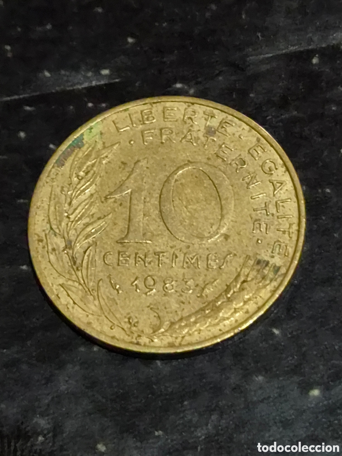 Monedas antiguas de Europa: MONEDA 10 C&Eacute;NTIMOS 1983 FRANCIA