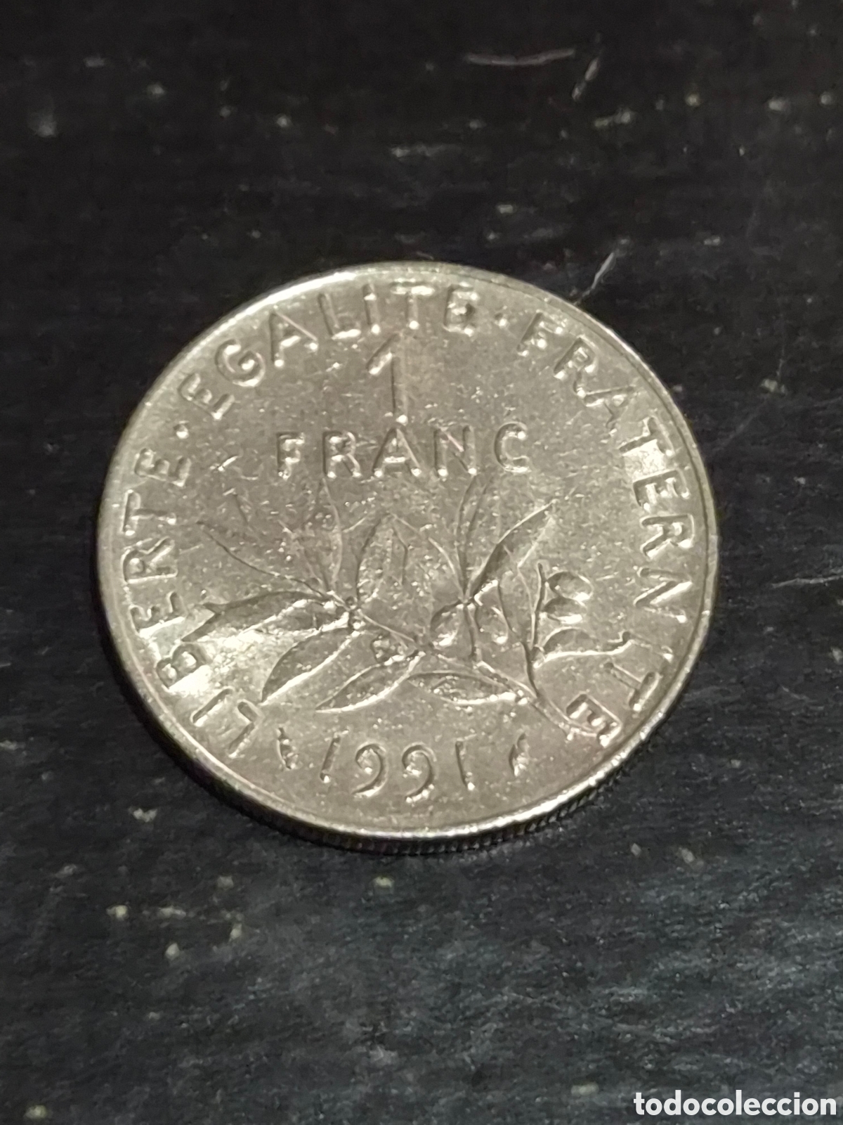 Monedas antiguas de Europa: MONEDA 1 FRANCO 1991 FRANCIA