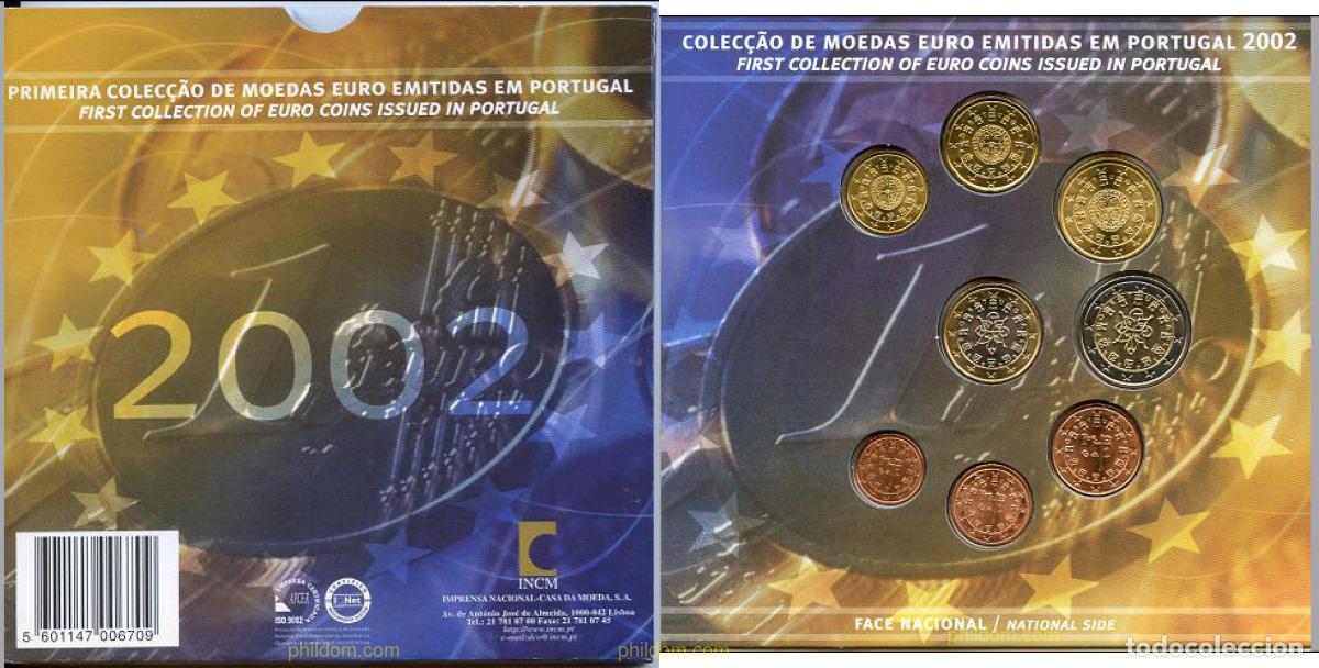 Monnaies anciennes de Europe: 42 PORTUGAL 2002 CARTERA OFICIAL 2002 PORTUGAL