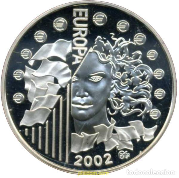 Monedas antiguas de Europa: 1992 FRANCIA 2002 FRANCE 2002 1 1/2 EURO PLATA PROOF