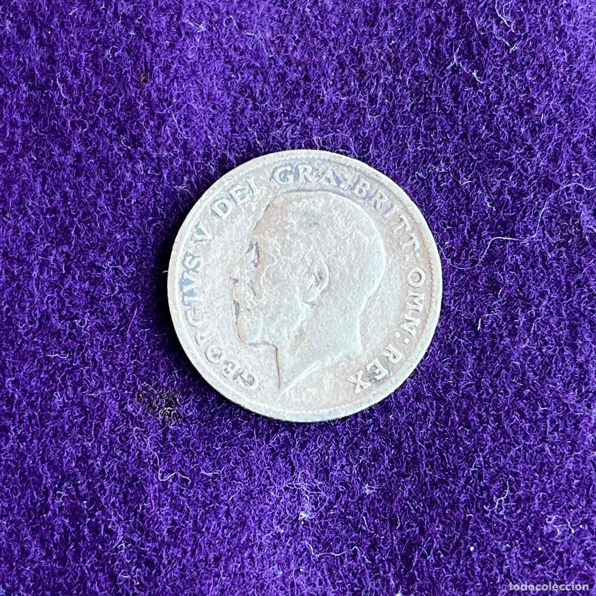 Monedas antiguas de Europa: MONEDA DE PLATA GRAN BRETA&Ntilde;A. JORGE V. 1924. SIX PENCE. 6 PENIQUES. 2,85GR DE LEY 0,500. ORIGINAL.