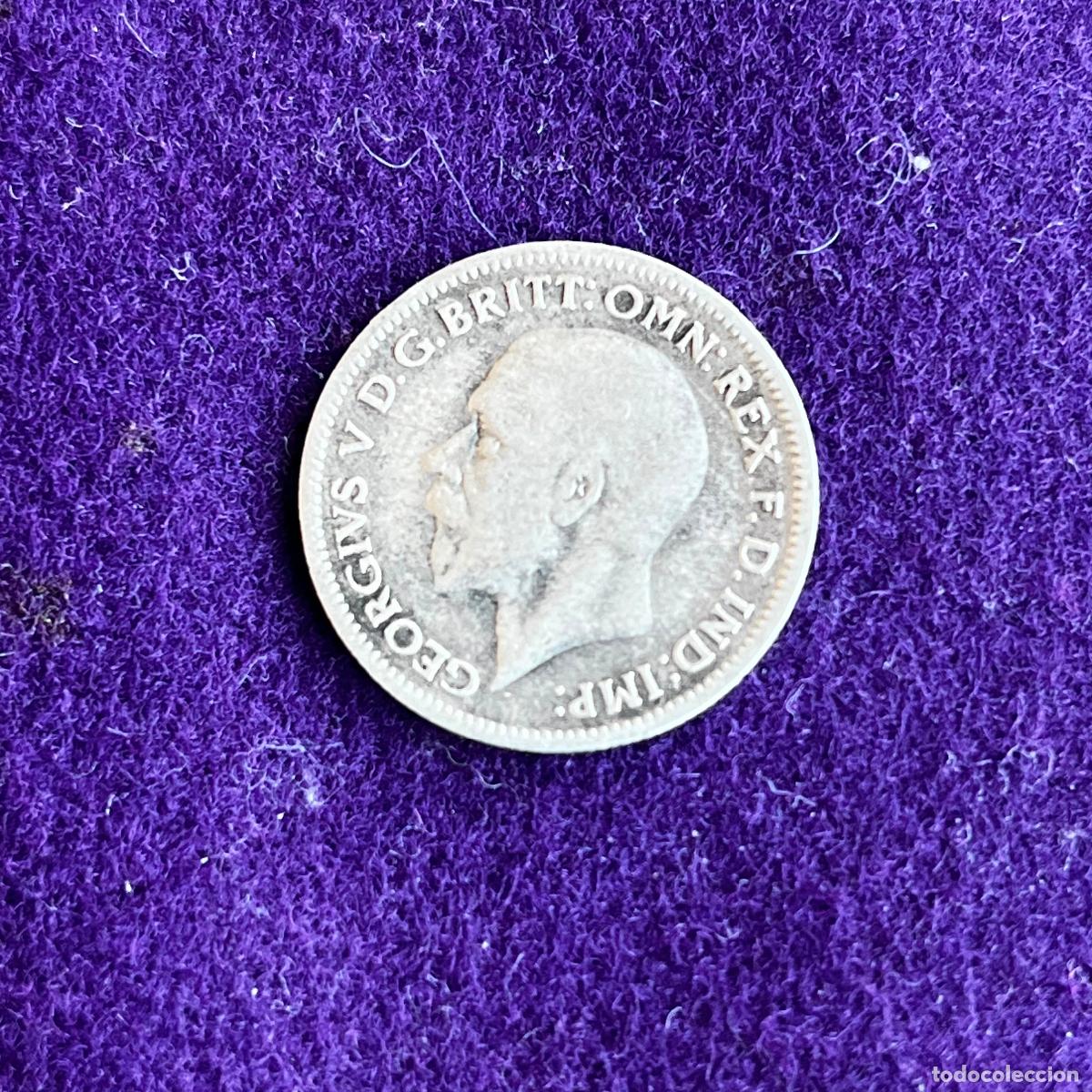 Monedas antiguas de Europa: MONEDA DE PLATA GRAN BRETA&Ntilde;A. JORGE V. 1932. SIX PENCE. 6 PENIQUES. 2,85GR DE LEY 0,500. ORIGINAL.