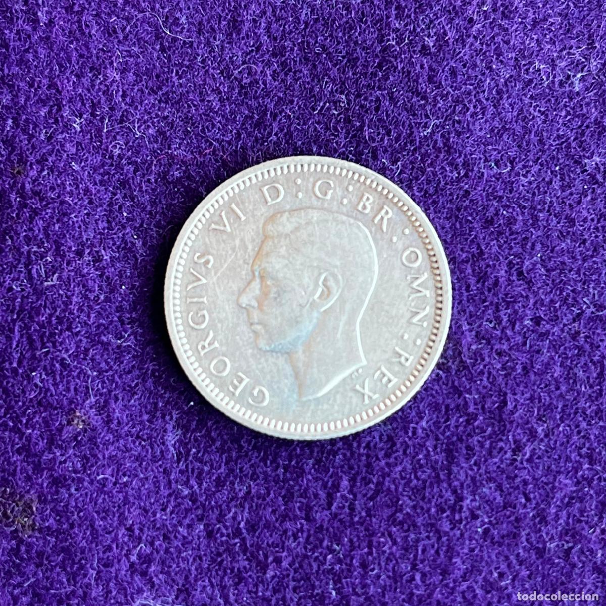 Monedas antiguas de Europa: MONEDA DE PLATA GRAN BRETA&Ntilde;A. JORGE VI. 1940. SIX PENCE. 6 PENIQUES. 2,85GR DE LEY 0,500. ORIGINAL.