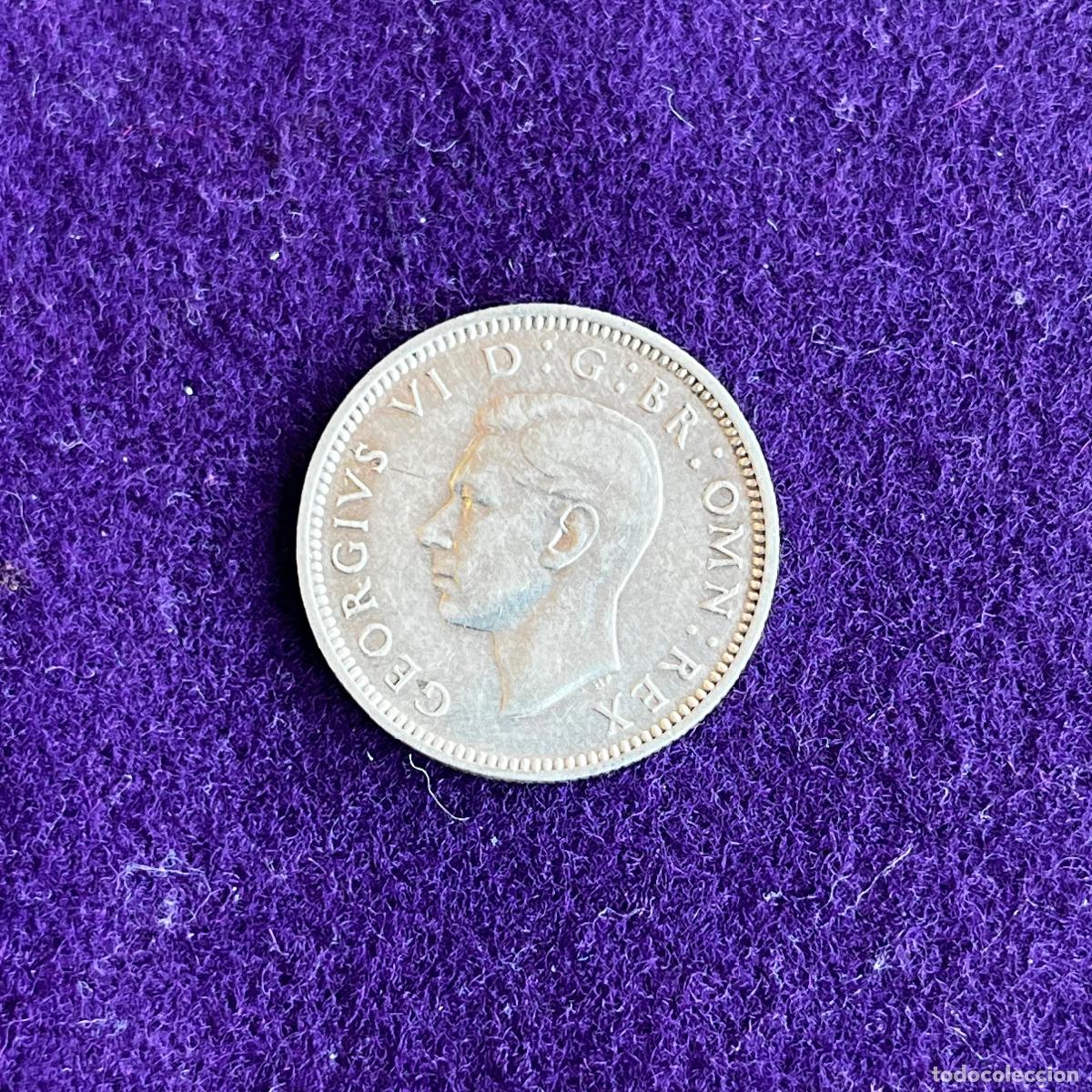 Monedas antiguas de Europa: MONEDA DE PLATA GRAN BRETA&Ntilde;A. JORGE VI. 1941. SIX PENCE. 6 PENIQUES. 2,85GR DE LEY 0,500. ORIGINAL.