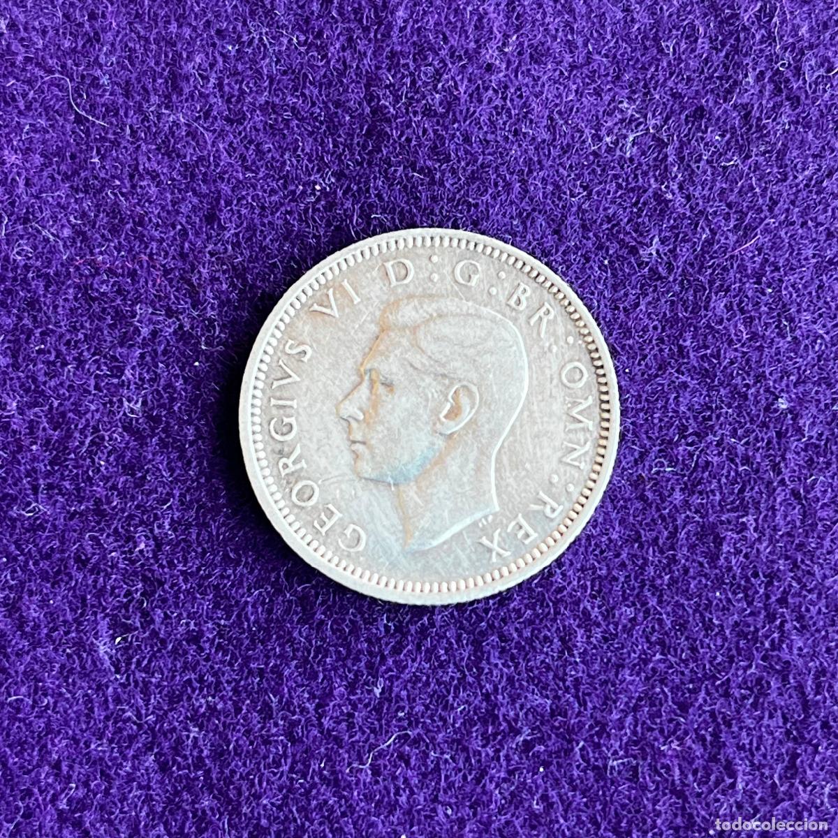 Monedas antiguas de Europa: MONEDA DE PLATA GRAN BRETA&Ntilde;A. JORGE VI. 1942. SIX PENCE. 6 PENIQUES. 2,85GR DE LEY 0,500. ORIGINAL.