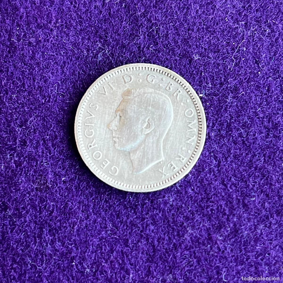 Monedas antiguas de Europa: MONEDA DE PLATA GRAN BRETA&Ntilde;A. JORGE VI. 1944. SIX PENCE. 6 PENIQUES. 2,85GR DE LEY 0,500. ORIGINAL.