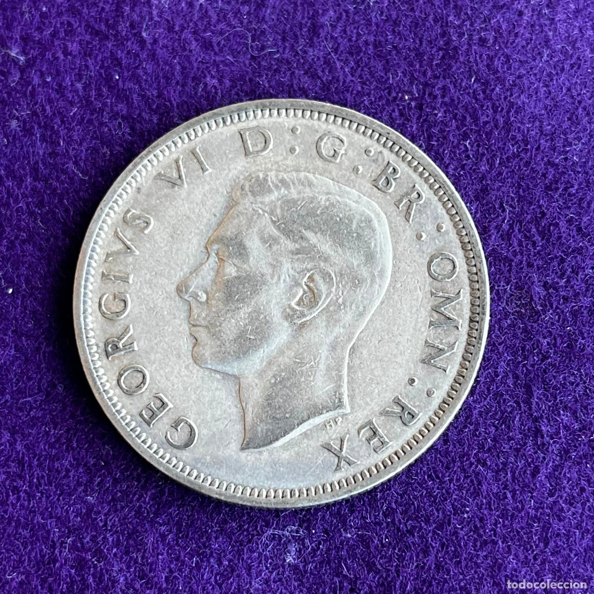 Monedas antiguas de Europa: MONEDA DE PLATA GRAN BRETA&Ntilde;A. HALF CROWN. 1/2 CORONA. 1940. JORGE VI. MUY BONITA. 14,15GR LEY 0,500.