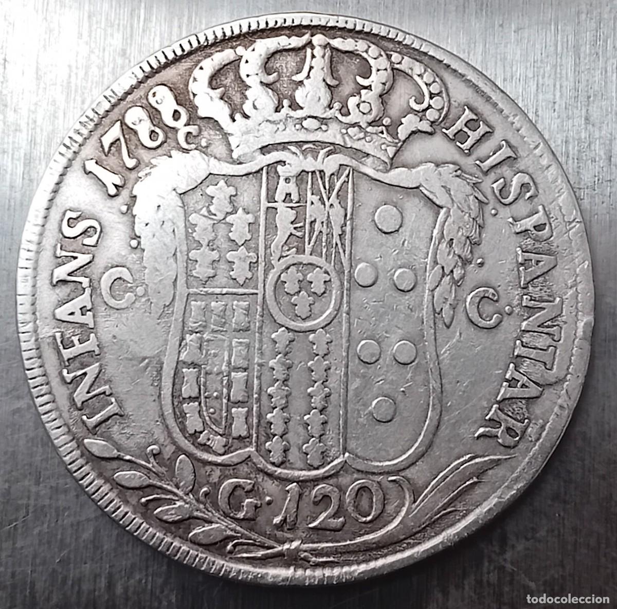 Alte M&uuml;nzen aus Europa: 120 GRANA 1788 NAPOLES