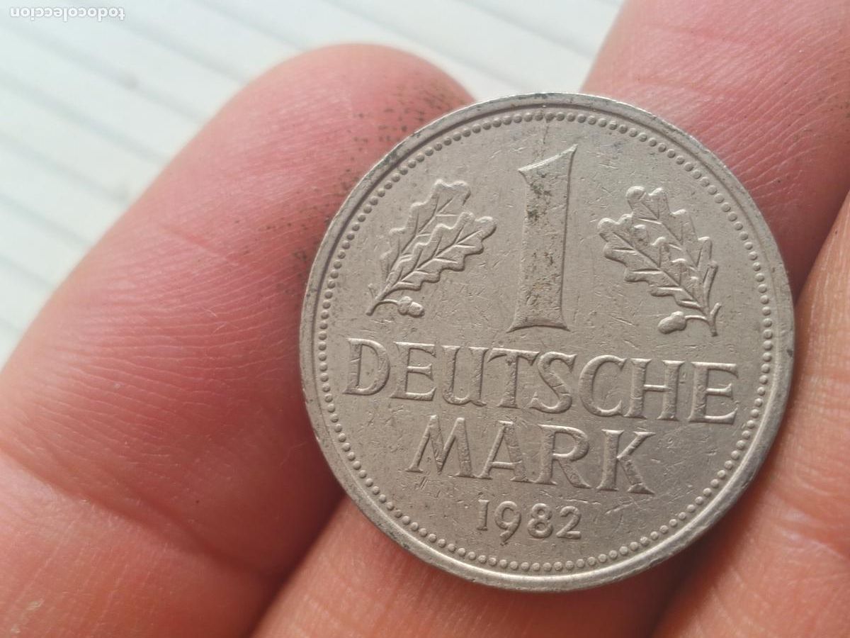 Monedas antiguas de Europa: Alemania. 1 marco de 1982