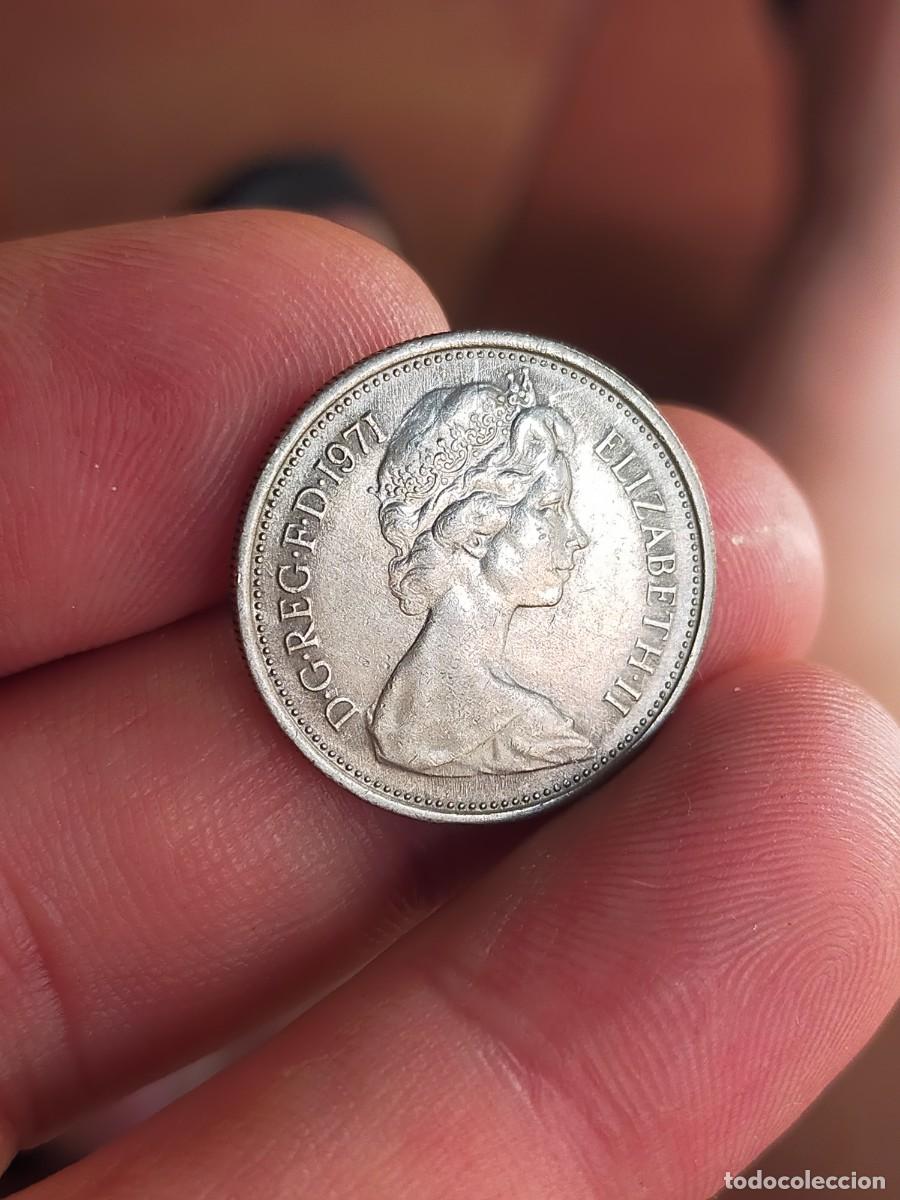 Monedas antiguas de Europa: MONEDA DE 5 CINCO PENIQUES PENCE 1971 REINO UNIDO GRAN BRETA&Ntilde;A INGLATERRA BUENA CONSERVACION