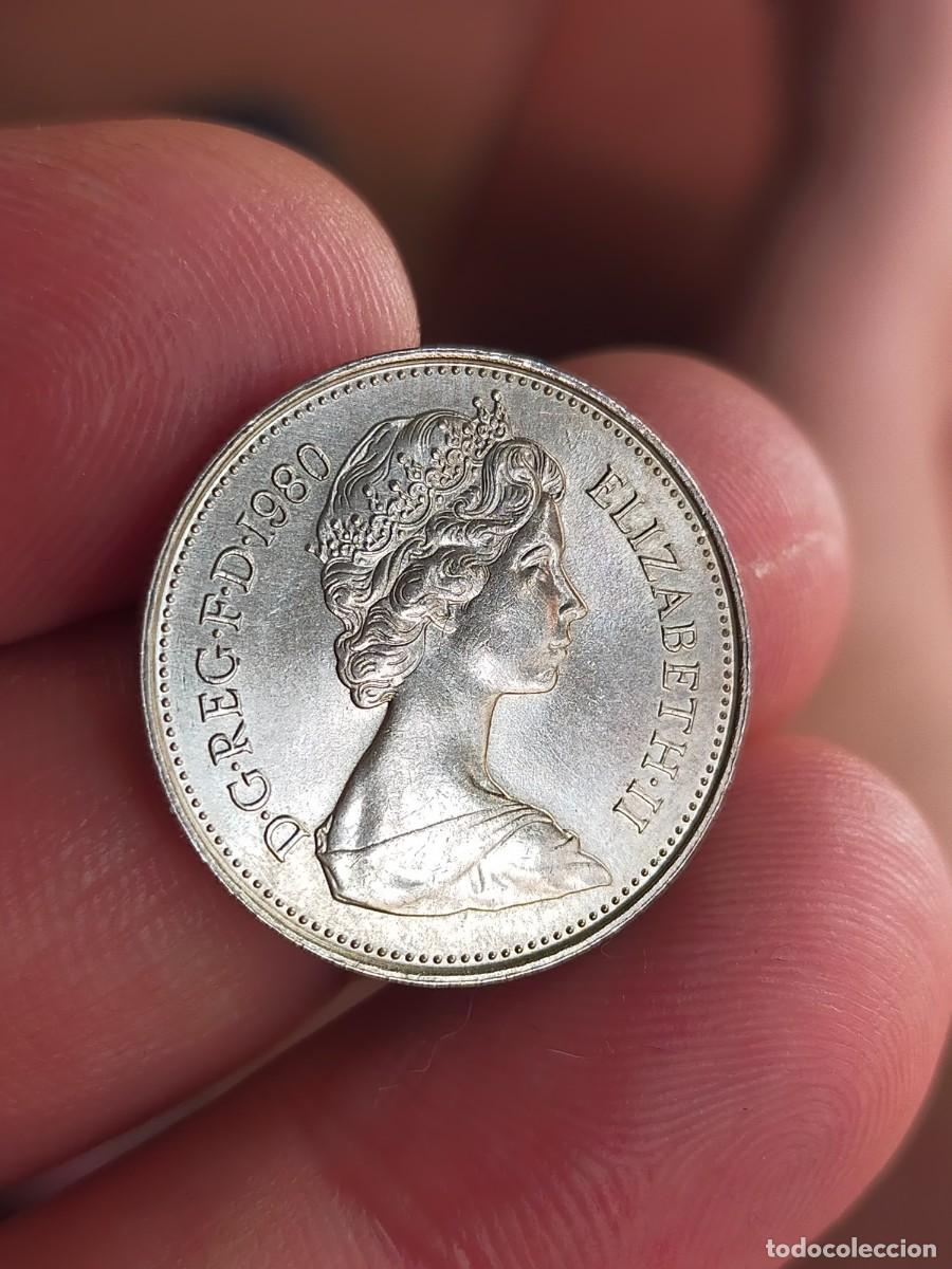 Monedas antiguas de Europa: MONEDA DE 5 CINCO PENIQUES PENCE 1980 REINO UNIDO GRAN BRETA&Ntilde;A INGLATERRA BUENA CONSERVACION