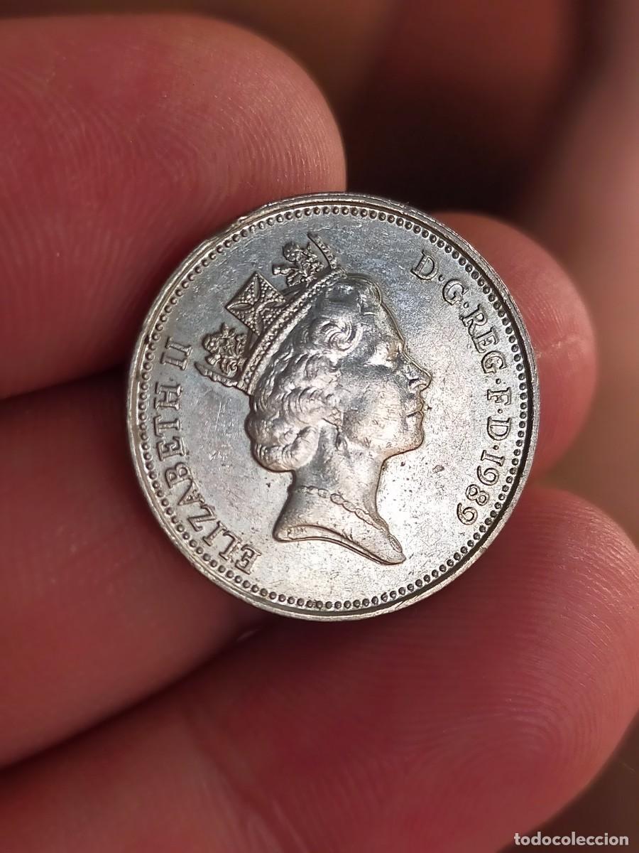 Monedas antiguas de Europa: MONEDA DE 5 CINCO PENIQUES PENCE 1989 REINO UNIDO GRAN BRETA&Ntilde;A INGLATERRA MUY BUENA CONSERVACION